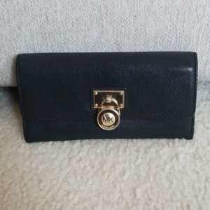 Michael Kors Saffiano Black Wallet